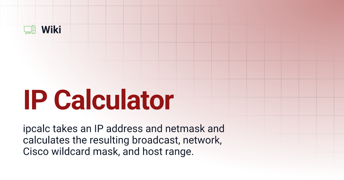 IP Calculator | Wiki